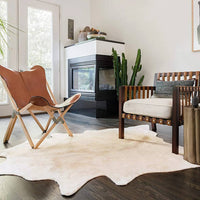 Thumbnail for Teppich Echtes Kuhfell 150×170 cm Beige