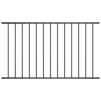 Thumbnail for Zaunfeld Pulverbeschichteter Stahl 1,7 x 1,25 m Schwarz
