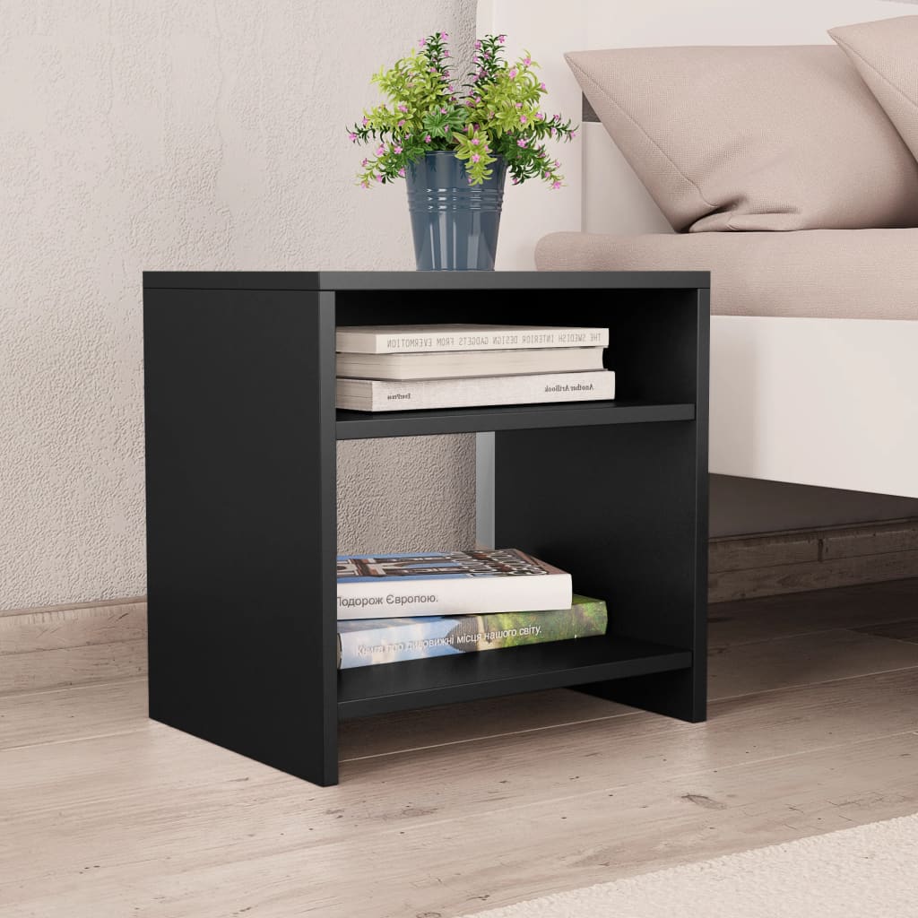 Nachttisch Schwarz 40 x 30 x 40 cm Spanplatte