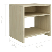 Thumbnail for Nachttisch Sonoma-Eiche 40 x 30 x 40 cm Spanplatte
