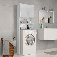 Thumbnail for Waschmaschinenschrank Hochglanz-Weiß 64x25,5x190 cm