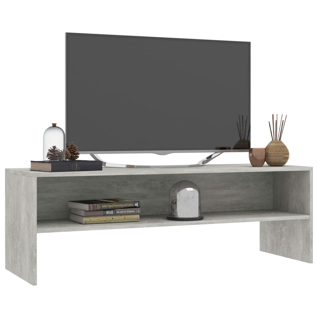 TV-Schrank Betongrau 120 x 40 x 40 cm Spanplatte