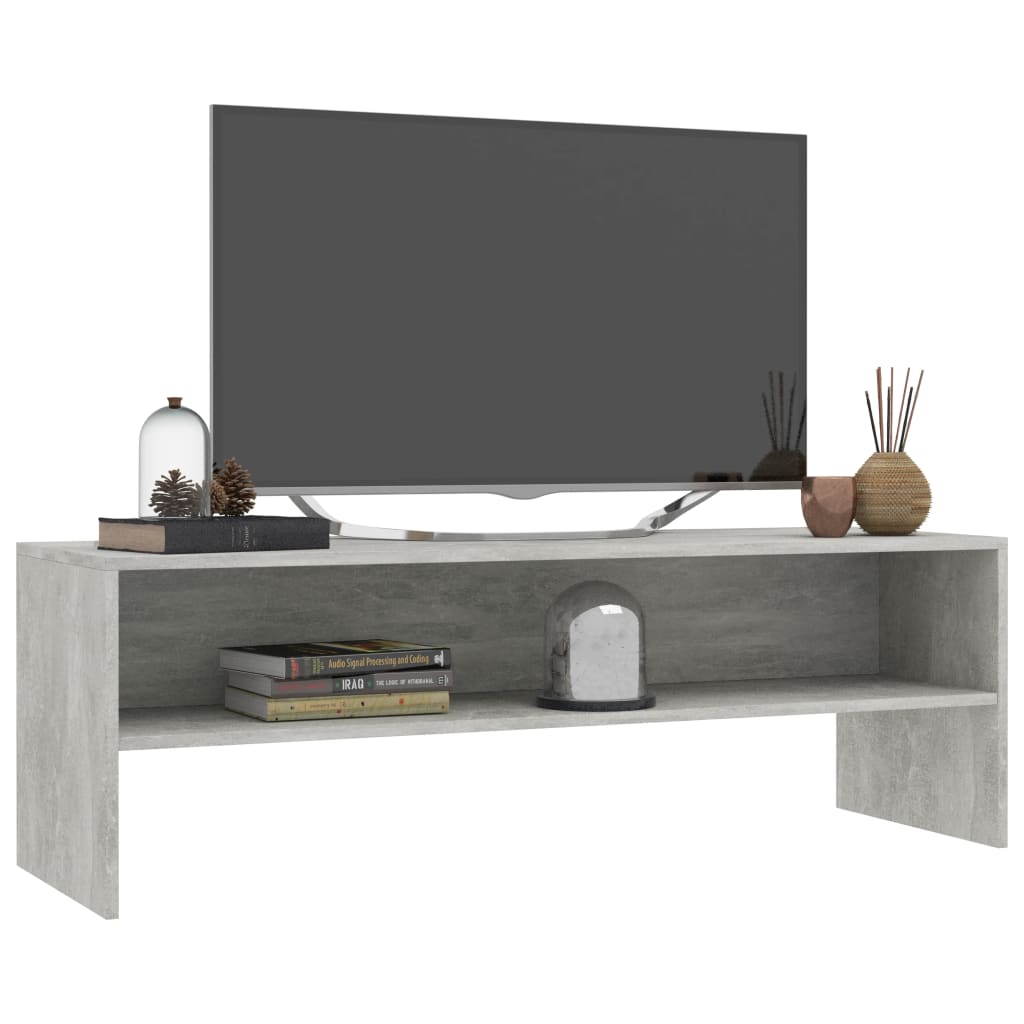 TV-Schrank Betongrau 120 x 40 x 40 cm Spanplatte
