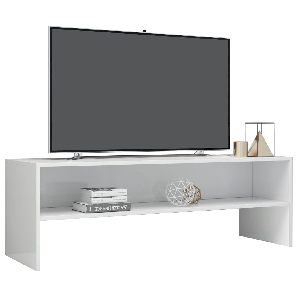 TV-Schrank Hochglanz-Weiß 120 x 40 x 40 cm Spanplatte