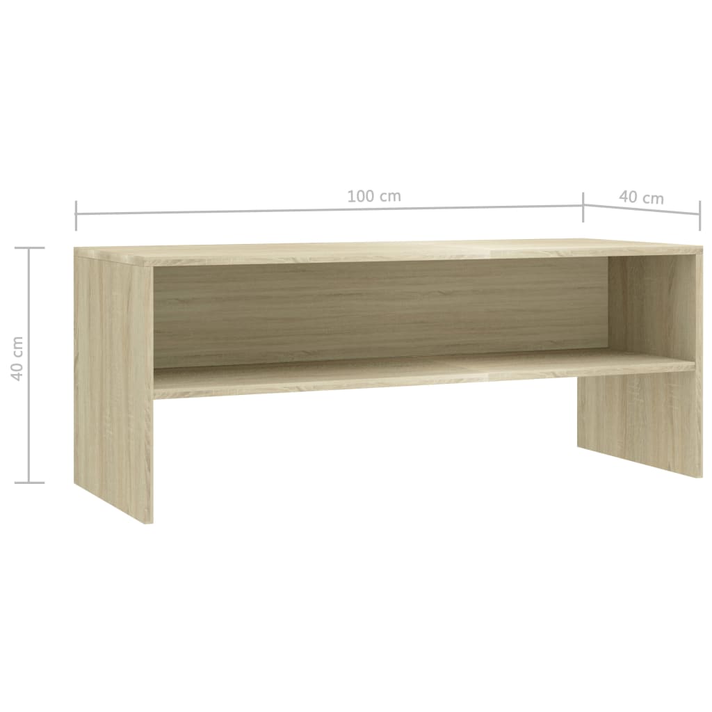 TV-Schrank Sonoma-Eiche 100 x 40 x 40 cm Spanplatte