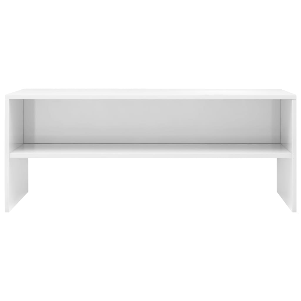 TV-Schrank Hochglanz-Weiß 100 x 40 x 40 cm Spanplatte