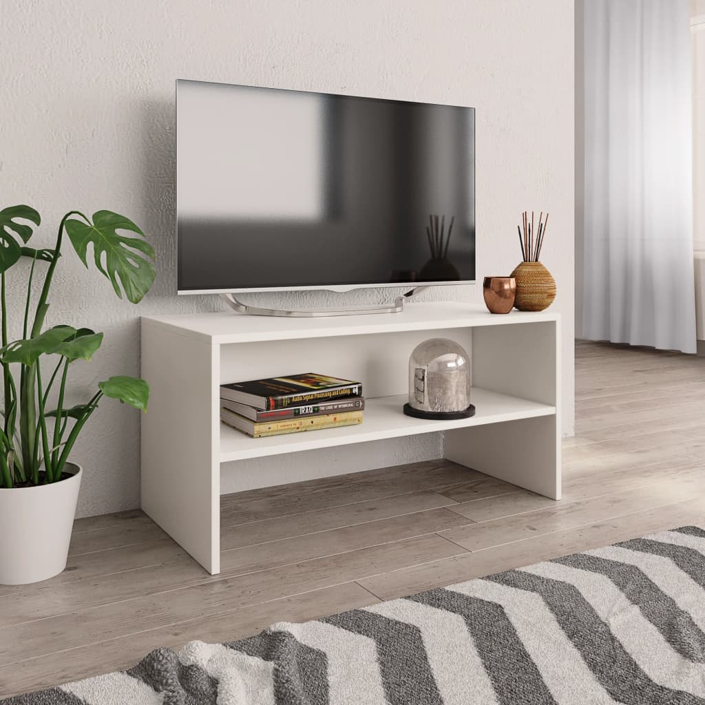 TV-Schrank Weiß 80 x 40 x 40 cm Spanplatte