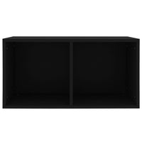Thumbnail for Schallplatten-Aufbewahrungsbox Schwarz 71x34x36cm Holzwerkstoff