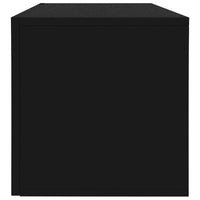 Thumbnail for Schallplatten-Aufbewahrungsbox Schwarz 71x34x36cm Holzwerkstoff