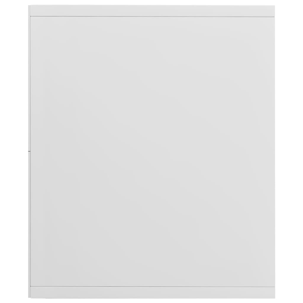 Bücherregal/TV-Schrank Hochglanz-Weiß 36x30x114 cm Spanplatte