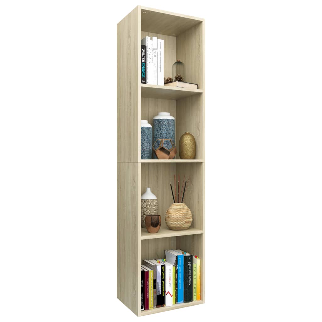 Bücherregal/TV-Schrank Sonoma Eiche 36 x 30 x 143 cm Spanplatte