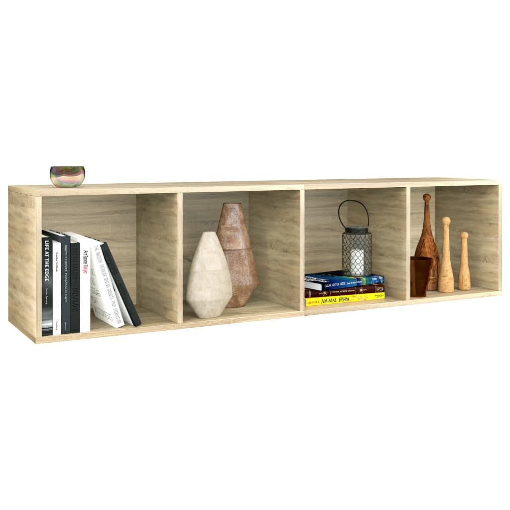 Bücherregal/TV-Schrank Sonoma Eiche 36 x 30 x 143 cm Spanplatte