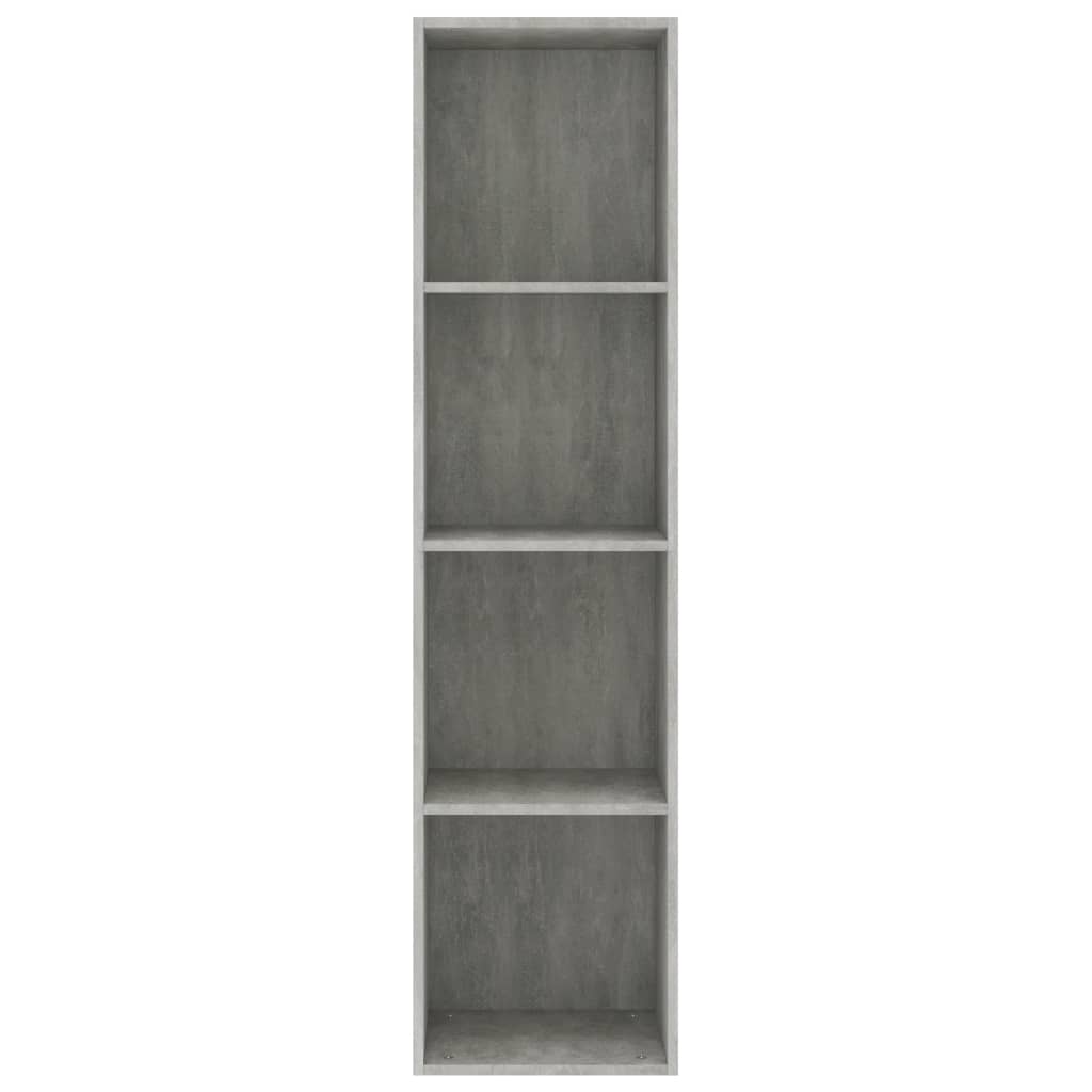 Bücherregal/TV-Schrank Betongrau 36 x 30 x 143 cm Spanplatte
