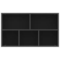 Thumbnail for Bücherregal/Sideboard Schwarz 50x25x80 cm Holzwerkstoff