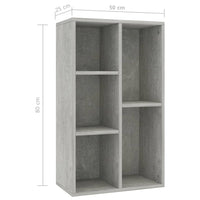 Thumbnail for Bücherregal/Sideboard Betongrau 50x25x80 cm Holzwerkstoff