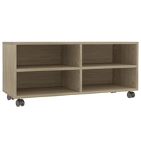 Thumbnail for TV-Schrank mit Rollen Sonoma-Eiche 90x35x35 cm Holzwerkstoff