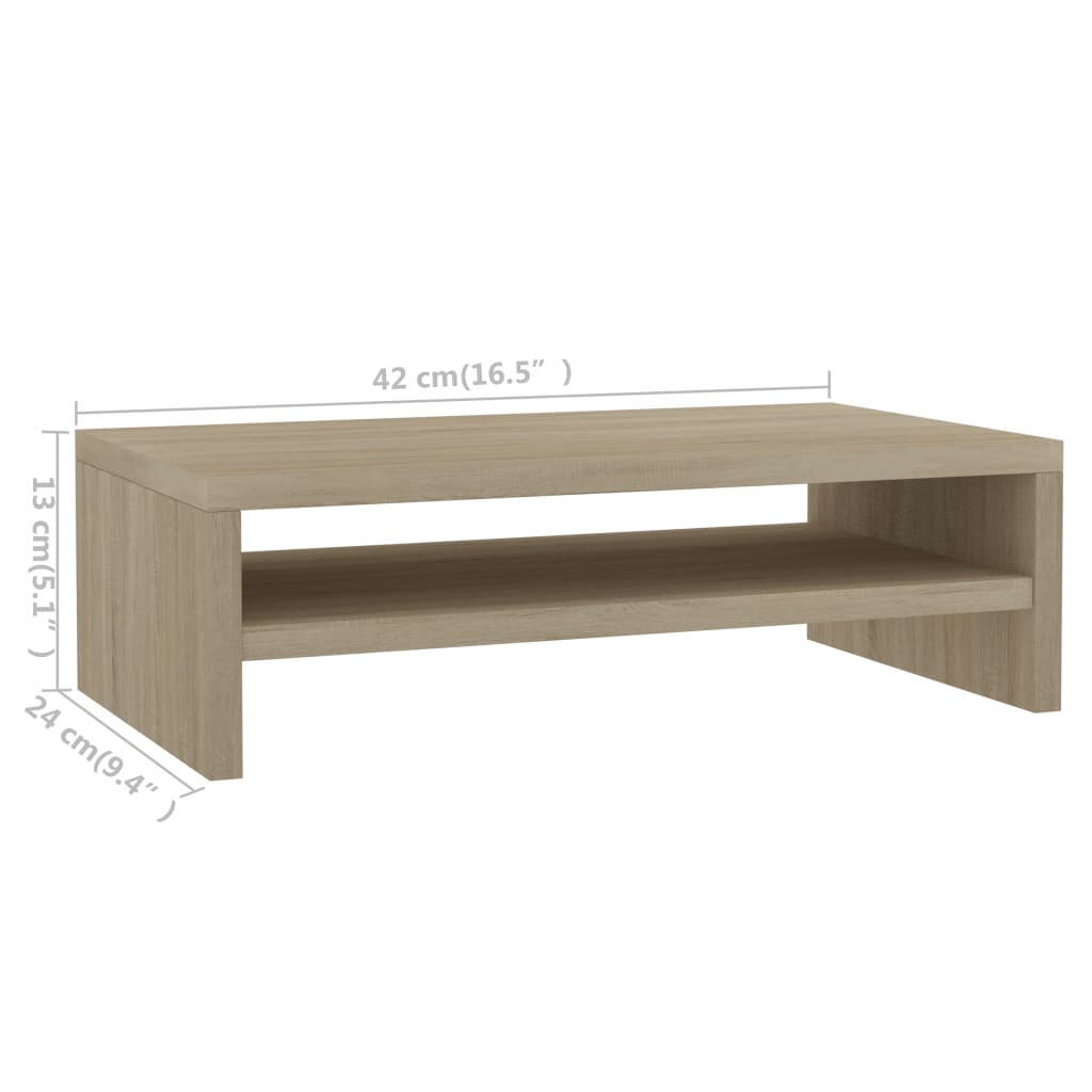 Monitorständer Sonoma-Eiche 42x24x13 cm Holzwerkstoff