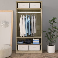 Thumbnail for Kleiderschrank Sonoma-Eiche 100x50x200 cm Holzwerkstoff