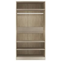 Thumbnail for Kleiderschrank Sonoma-Eiche 100x50x200 cm Holzwerkstoff