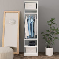 Thumbnail for Kleiderschrank Weiß 50x50x200 cm Holzwerkstoff