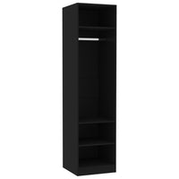 Thumbnail for Kleiderschrank Schwarz 50x50x200 cm Holzwerkstoff