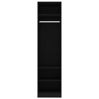 Thumbnail for Kleiderschrank Schwarz 50x50x200 cm Holzwerkstoff