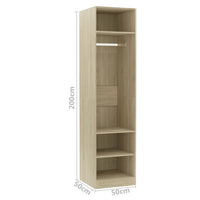 Thumbnail for Kleiderschrank Sonoma-Eiche 50x50x200 cm Holzwerkstoff