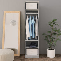 Thumbnail for Kleiderschrank Betongrau 50x50x200 cm Holzwerkstoff