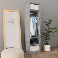 Thumbnail for Kleiderschrank Betongrau 50x50x200 cm Holzwerkstoff