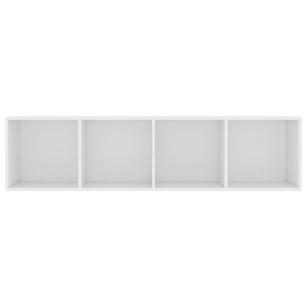 Bücherregal/TV-Schrank Weiß 143×30×36 cm