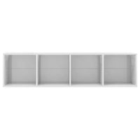 Thumbnail for Bücherregal/TV-Schrank Hochglanz-Weiß 143×30×36 cm