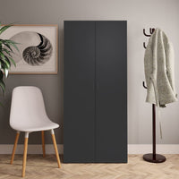 Thumbnail for Schuhschrank Grau 80×35,5×180 cm Spanplatte