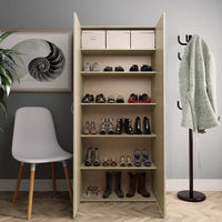 Thumbnail for Schuhschrank Sonoma-Eiche 80x35,5x180 cm Holzwerkstoff