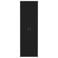 Thumbnail for Büroschrank Schwarz 60x32x190 cm Holzwerkstoff