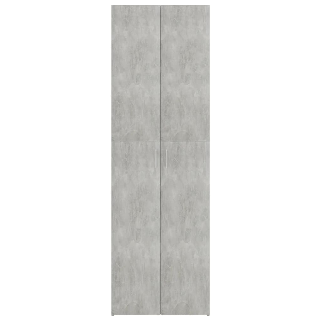 Büroschrank Betongrau 60×32×190 cm Spanplatte