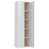 Thumbnail for Büroschrank Hochglanz-Weiß 60x32x190 cm Holzwerkstoff