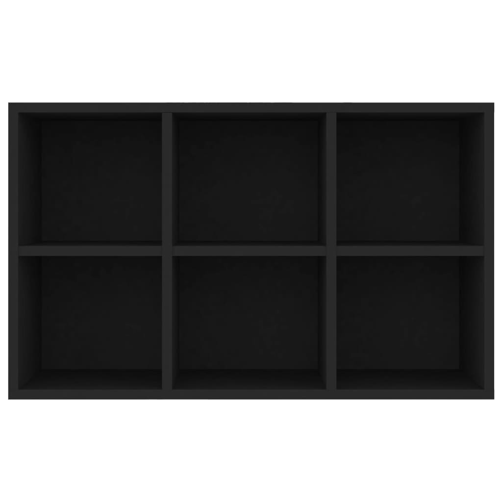 Bücherregal/Sideboard Schwarz 66×30×97,8 cm Spanplatte