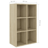 Thumbnail for Bücherregal/Sideboard Sonoma-Eiche 66×30×97,8 cm Spanplatte