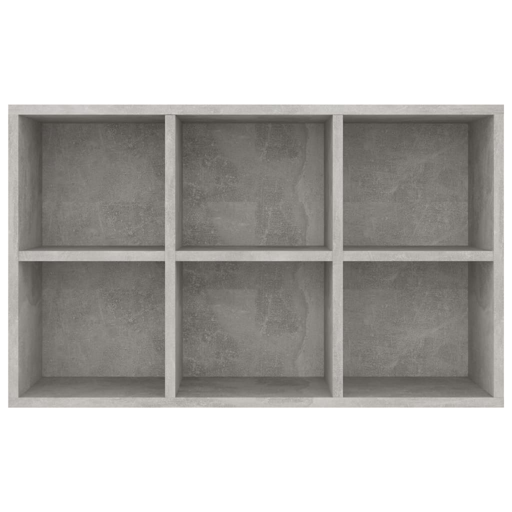 Bücherregal/Sideboard Betongrau 66x30x97,8 cm Holzwerkstoff