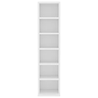 Thumbnail for CD-Schrank Weiß 21x20x88 cm Holzwerkstoff
