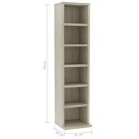 Thumbnail for CD-Schrank Sonoma-Eiche 21x20x88 cm Holzwerkstoff