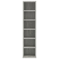 Thumbnail for CD-Schrank Betongrau 21x20x88 cm Holzwerkstoff