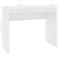 Thumbnail for Schreibtisch Weiß 90×40×72 cm Holzwerkstoff
