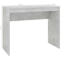 Thumbnail for Schreibtisch Betongrau 90x40x72 cm Holzwerkstoff