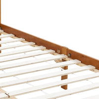 Thumbnail for Himmelbett-Gestell Honigbraun Massivholz Kiefer 120 x 200 cm