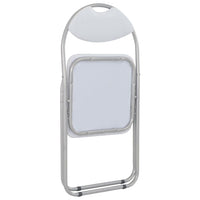 Thumbnail for Klappbare Esszimmerstühle 6 Stk. Weiß Kunstleder