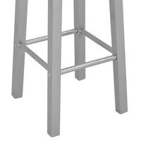Thumbnail for Barhocker 2 Stk. Silbern MDF