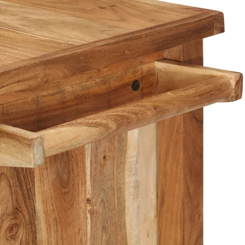 Servierwagen 80x45x91 cm Massivholz Akazie