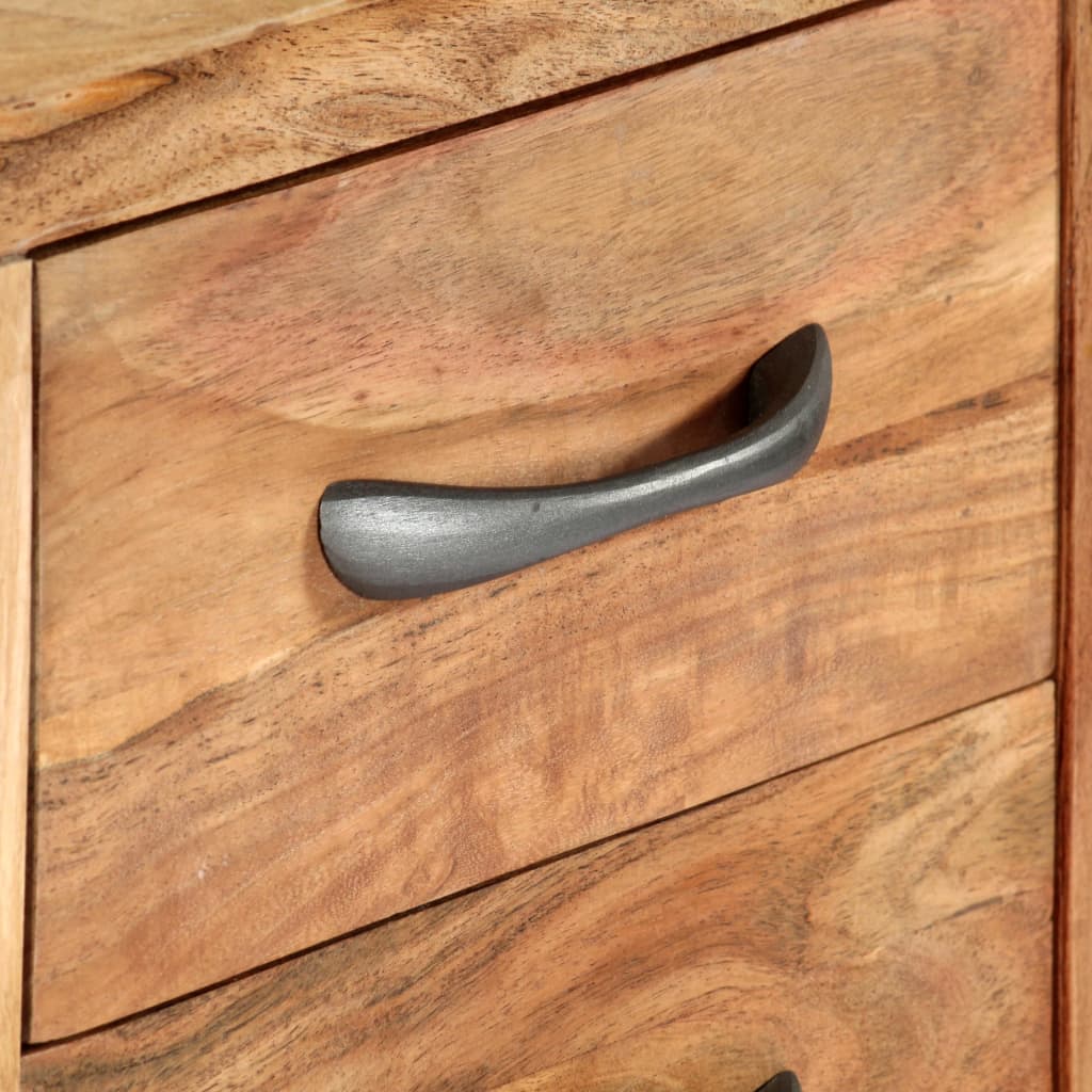 Servierwagen 80x45x91 cm Massivholz Akazie
