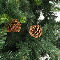Thumbnail for Künstlicher Weihnachtsbaum mit Kiefernzapfen Grün 210 cm